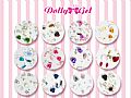 RK-Rose mix pearlDolly Gel 玫瑰花混珠鑽飾組